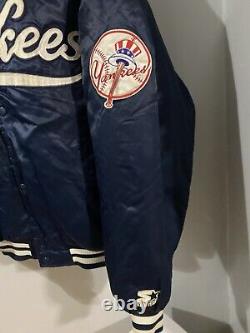 VTG Starter New York Yankees Satin Jacket 1998 World Series Champions Men L