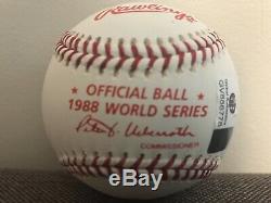 Vin Scully Signed Autographed 1988 World Series Baseball Dodgers COA