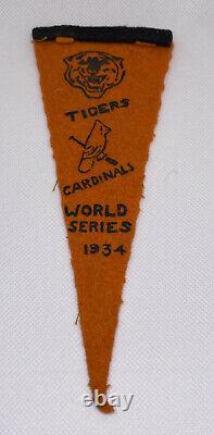 Vintage 1934 World Series Mini Pennant Detroit Tigers/St Louis Cardinals