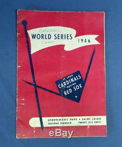 Vintage 1946 World Series Sportsman's Park Baseball Program Boston St Louis GC