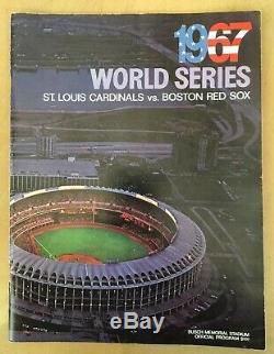 Vintage 1967 World Series Program Boston Red Sox @ St Louis Cardinals Busch