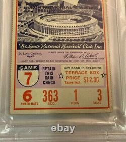 Vintage 1968 World Series Game 7 Stub Detroit Tigers/St Louis Cardinals PSA Auth