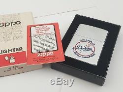 Vintage 1981 Zippo Lighter Los Angeles Dodgers Baseball World Series Champions