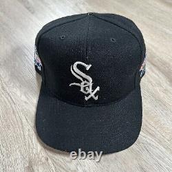 Vintage Annco Chicago White Sox Hat Snapback MLB World Series Black Wool Cap