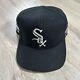 Vintage Annco Chicago White Sox Hat Snapback Mlb World Series Black Wool Cap