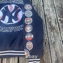 Vintage DEADSTOCK NEW YORK YANKEES 26 Time WORLD SERIES CHAMPIONS Jacket 2XL