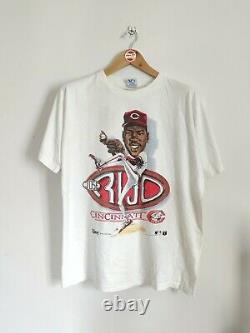 Vintage Jose Rijo Caricature 90's T-Shirt MLB Baseball Salem Cincinnati Reds