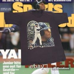 Vintage MLB 1997 Ken Griffey Jr Seattle Mariners World Series Baseball Tee