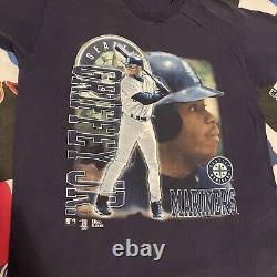 Vintage MLB 1997 Ken Griffey Jr Seattle Mariners World Series Baseball Tee