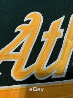 Vintage Mike Piazza Baseball Jersey Russell Authentic 48 XL Oakland Athletics