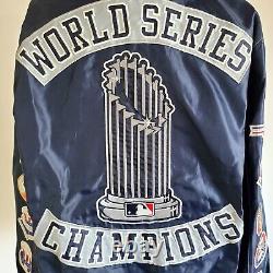 Vintage New York Yankees World Series Bomber G-III Jacket 27 Time Champs Size Sm