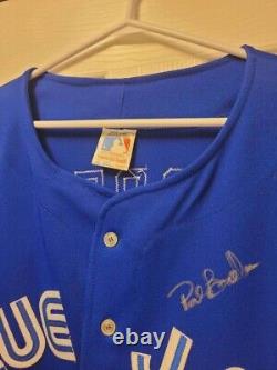 Vintage Toronto Blue Jays Jersey Pat Borders World Series Ravens Knit autograph