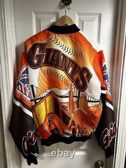 Vintage chalk line jacket San Francisco Giants Circa 1989 World Series Large