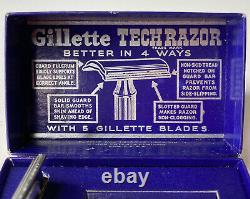 Vtg Gillette Tech Razor World Series Special 1940 Baseball Original Case RARE