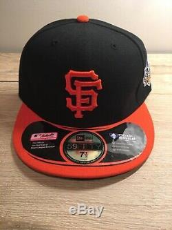 Vtg New 2010 World Series San Francisco Giants Mlb Baseball Hat Cap Fitted 7 1/2