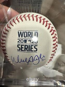 WALKER BUEHLER Signed Baseball ROMLB 2020 World Series Beckett Witness Autograph