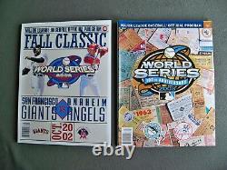 WORLD SERIES Game Baseball Program Lot 1985-2003 14 different