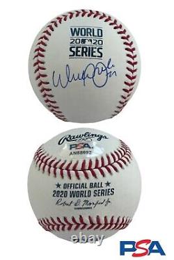 Walker Buehler Signed Official 2020 World Series Baseball Psa/Dna Coa LA Dodgers