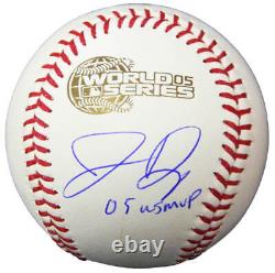 White Sox JERMAINE DYE Signed 2005 World Series Baseball with05 WS MVP SCHWARTZ