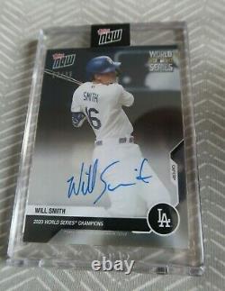 Will Smith 2020 Topps Now World Series Champion auto 22/99 Los Angeles Dodgers