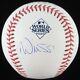 Will Smith Signed 2023 World Series Logo Baseball (radtke)