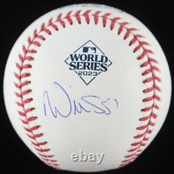 Will Smith Signed 2023 World Series Logo Baseball (Radtke)