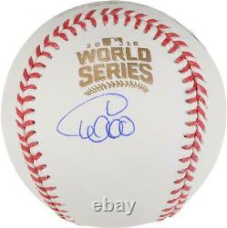 Wilson Contreras 2016 World Series Champions Signed World Series Logo Baseball