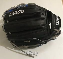 Wilson a2000 1786 College World Series Exclusive Custom 11.5 Black Blue Grey