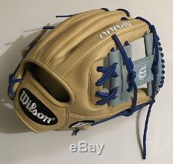 Wilson a2000 1786 College World Series Exclusive Custom 11.5 Blonde Blue