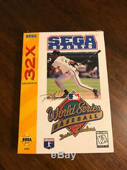 World Series Baseball Starring Deion Sanders (Sega 32X, 1995) MINT CONDITION