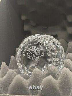 World Series MLB Baseball 1997 Florida Marlins Limited Etched Waterford Crystal