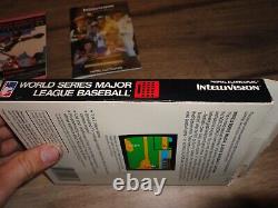 World Series Major League Baseball (Intellivision, 1982) CIB WITH MANUALS
