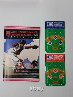 World Series Major League Baseball (Intellivision, 1982) With Original Box Manual