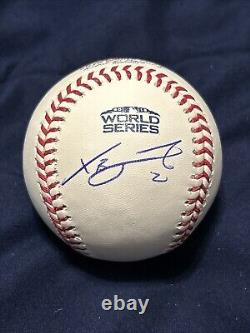 Xander Bogaerts 2018 World Series Signed Ball Romlb Autograph Ws Auto Baseball