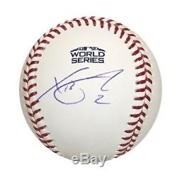 Xander Bogaerts Boston Red Sox Autographed 2018 World Series Signed Baseball PSA