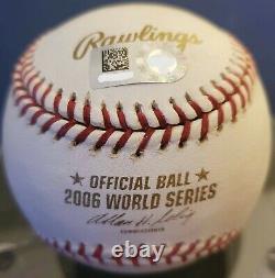 Yadier Molina Autographed Rawlings 2006 World Series Baseball MLB Authenticated