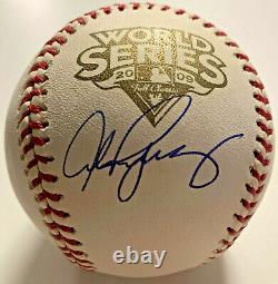 Yankees Alex Rodriguez Signed 2009 World Series Baseball Beckett BAS Witnessed
