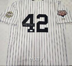 Yankees MARIANO RIVERA Signed 2009 World Series Baseball JERSEY COA Beckett BAS