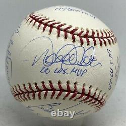 Yankees World Series MVPs 10x Signed Baseball Derek Jeter Rivera Ford + STEINER