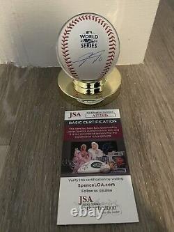 Yuli Gurriel Signed Auto 2022 World Series Baseball Houston Astros JSA COA