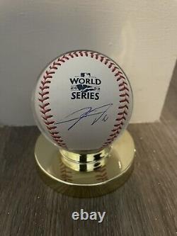 Yuli Gurriel Signed Auto 2022 World Series Baseball Houston Astros JSA COA