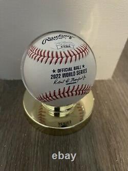 Yuli Gurriel Signed Auto 2022 World Series Baseball Houston Astros JSA COA